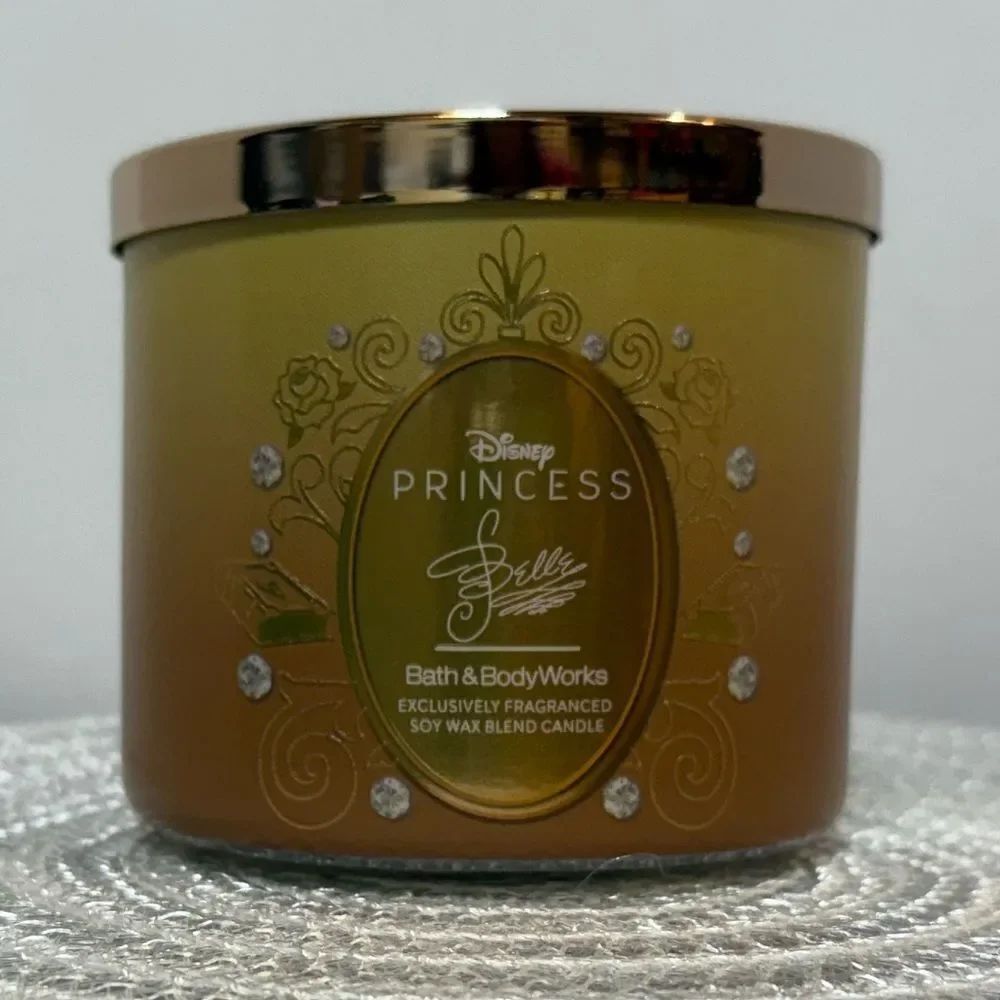 BBW Disney Princess Belle 3 Wick Scented Candle NWT